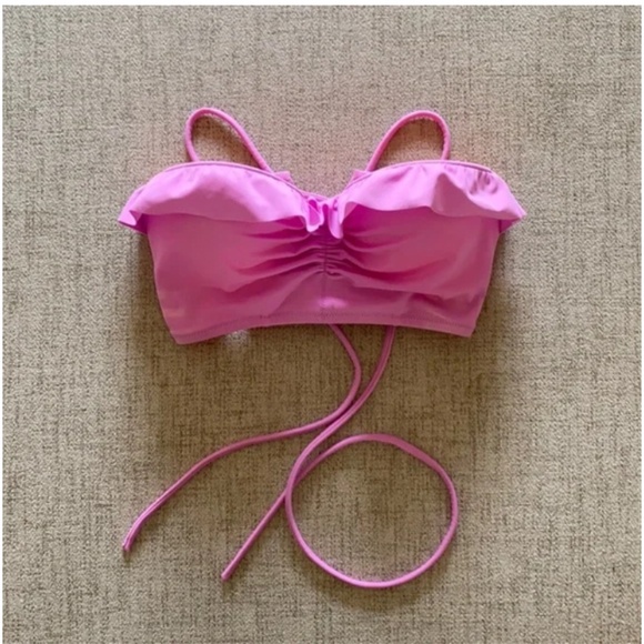 πͺ NEW VS ruffle trim corset push up swim bra bikini top 32b - Picture 1 of 5